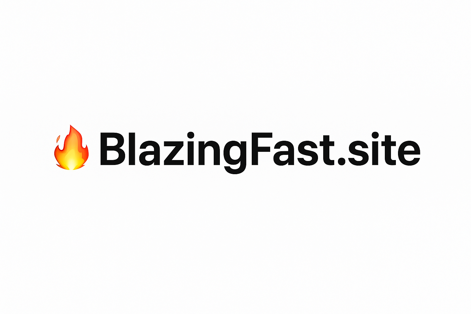 Blazing Fast Site